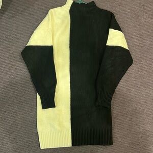 Anthropologie Daily Practice color block sweater tunic Dress